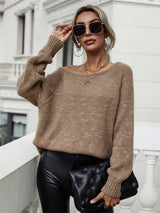 Autumn and Winter Round Neck Pullover Loose Sweater
