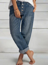 Loose Casual Slim Jeans Straight Pants
