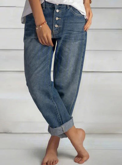 Loose Casual Slim Jeans Straight Pants