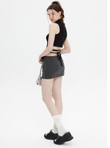 High-necked Vest Slim Sleeveless T-shirt