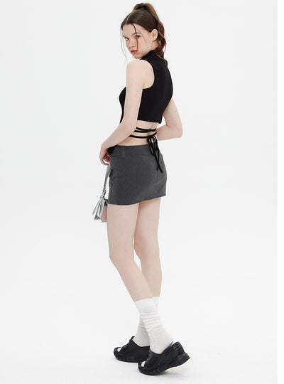 High-necked Vest Slim Sleeveless T-shirt