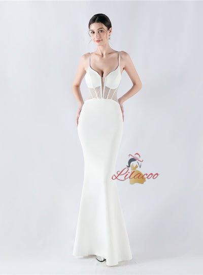 Sexy Mermaid Spaghetti Straps Prom Dress