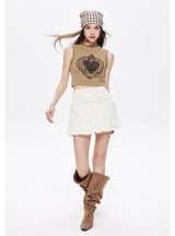 Retro Printed Vest Top