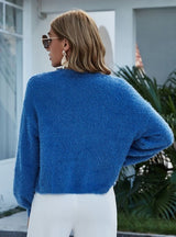 Long Sleeve Knitted Cardigan Loose Sweater Coat