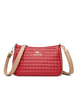 Plaid Messenger Bag Simple Shoulder Bag