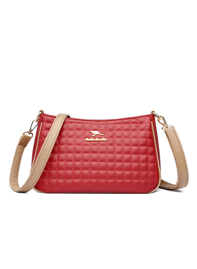 Plaid Messenger Bag Simple Shoulder Bag