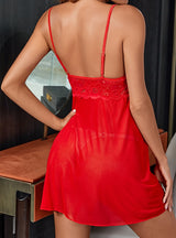 Women Lace Gauze Nightdress