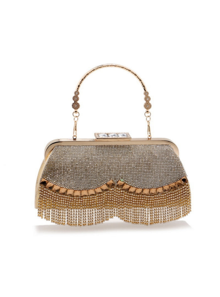 Tassel Bead Handheld Dinner Bag