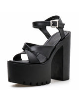 Roman Buckles Thick Heels Thick Soles Sandal