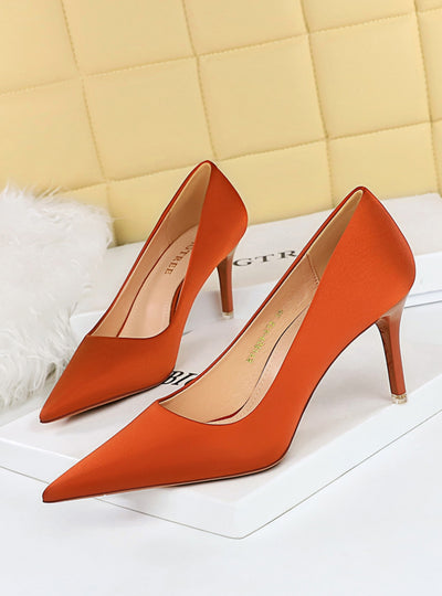 Thin High-heeled Shallow-mouth Pointed Shoes