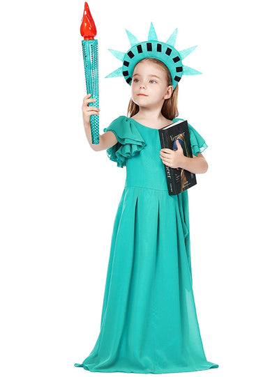 Statue of Liberty Ancient Greek Girl Dress Costume
