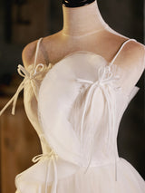 Ivory Tulle Pleats Homecoming Dress