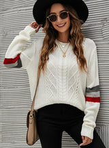 Loose Pullover Round Neck Long Sleeve Sweater