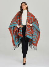 Fringe Fashion Warm Thick Split Shawl