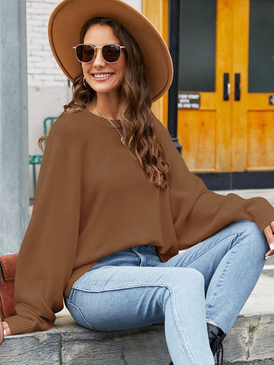 Women Loose Round Neck Sweater