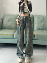 Micro-trumpet High Waist Loose Jeans