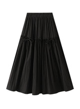 Bow Slim High Waist Elastic Skirt