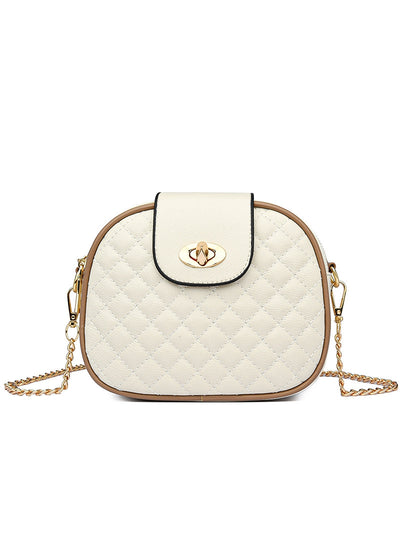 Messenger Bag Diamond Chain Small Round Bag