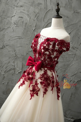 Tulle Appliques Beading Homecoming Dress