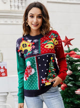 Christmas Tree Pullover Knitted Sweater