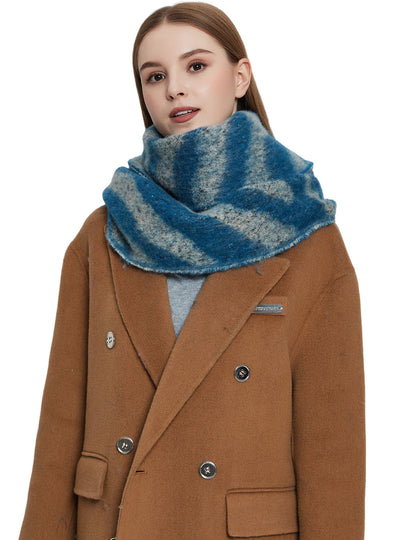 Jacquard Zebra Thick Tassels Scarf