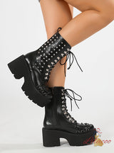 Thick Heels and Thick Soles Jockey Boots