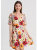 Heavy Three-dimensional Flower Slim Dress