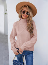 Turtleneck Twist Loose Slim Sweater