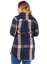 Plaid Casual Long Sleeve Ladies' Shirt