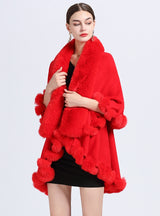 Knitted Cardigan Loose Shawl Cloak