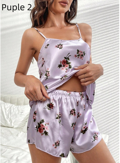 Sexy Home Clothes Two-piece Pajamas Suit