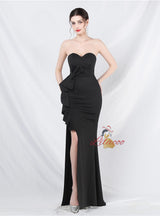 Mermaid Strapless Bow Prom Dress