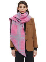 Jacquard Plaid Bevel Scarf