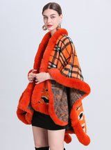 Jacquard Loose Cardigan Plus Size Woolen Coat