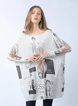 Long Sleeve Pullover Letter Print Sweater