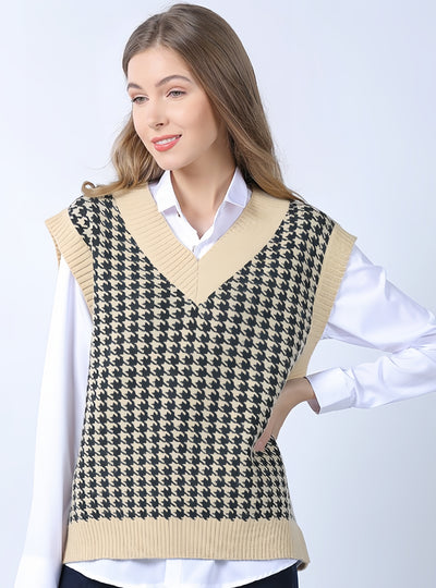 Loose Retro Plus Size Sweater Vest
