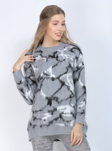 Women Yellow Loose Thick Sweater