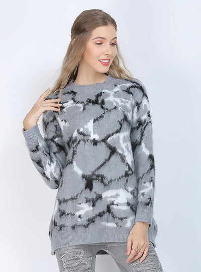 Women Yellow Loose Thick Sweater