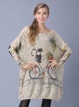 Pullover Loose Printed Sweater