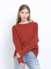 Large Size Loose Round Neck Long Sleeve Sweater
