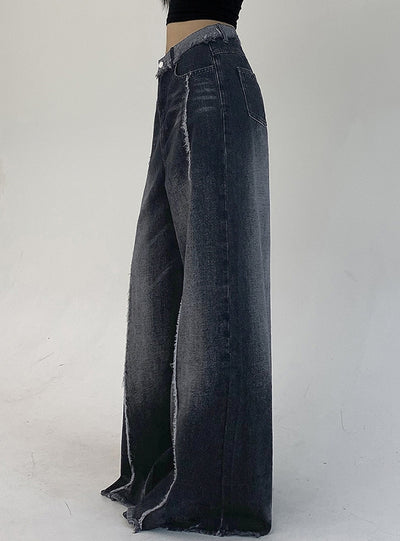 Loose Straight Low Waist Jeans