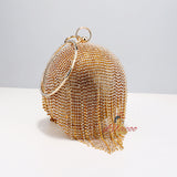 Tassel Small Round Handbag Dinner Bag