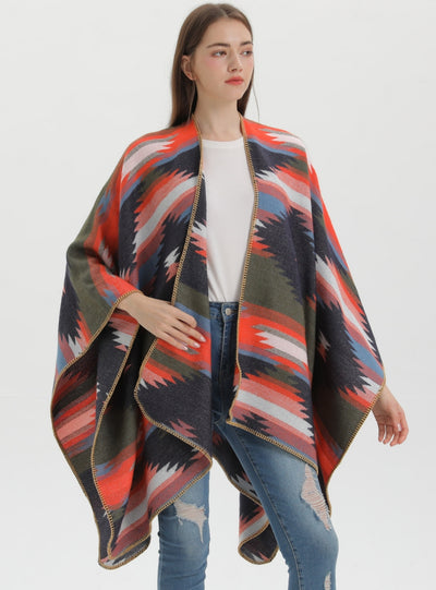 National Fashion Split Jacquard Jacquard Cloak