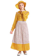 Pastoral Yellow Floral Girl Dress