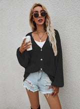 Hollow Knit Cardigan Loose Sweater