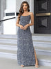 Sexy Slit Thigh Sequined Sling Dress