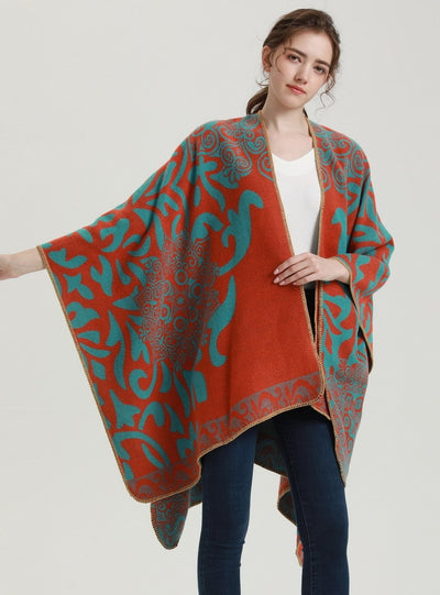 Retro Scarf Warm Windproof Thick Cloak