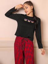 Long Sleeve Pajamas Suit