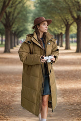 Long Padded Over-the-knee Cotton-padded Jacket Coat