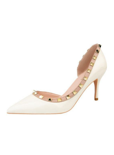 Thin Heel Shallow Mouth Riveted Shoes